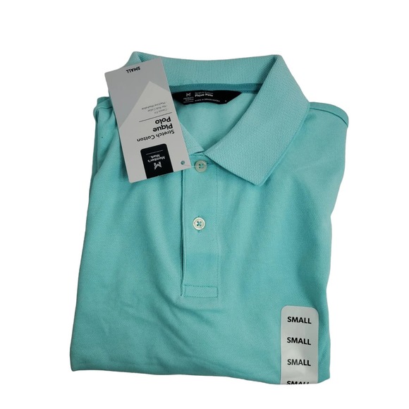 Member's Mark Men's Small Stretch Cotton Classic Fit Pique Polo Shirt - Picture 2 of 5
